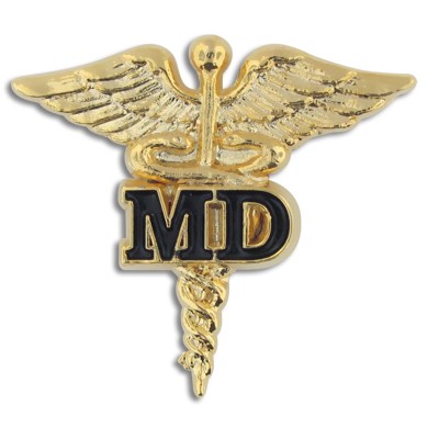 MD Caduceus Lapel Pin