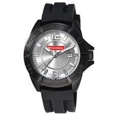 Remington Silver Dial Watch w/ Black Rubber Strap