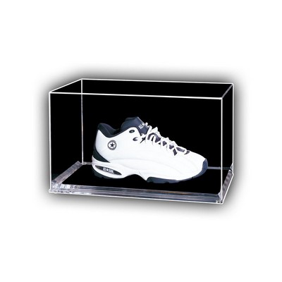 Shoe Case with Mirror Back and 1/4" Clear Base