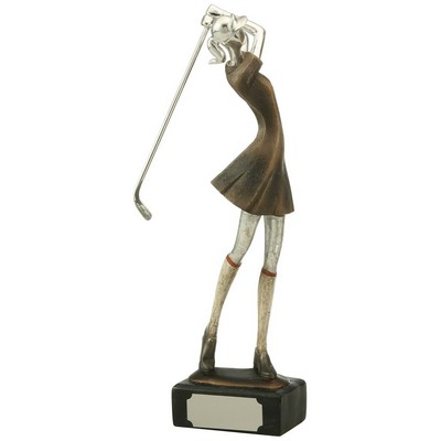 Golfer - Female 12-3/4" Tall