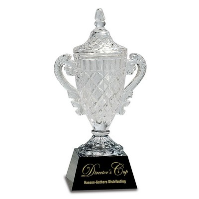 Crystal Cup on Black Pedestal Base