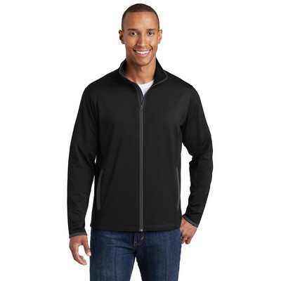 Sport-Tek® Men's Sport-Wick® Stretch Contrast Full-Zip Jacket