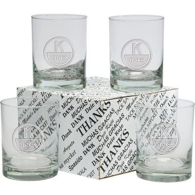 14 Oz. DOF Thank You Set (4 Piece)- Etched