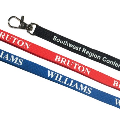 Tubular Imprinted Lanyard 1/2"