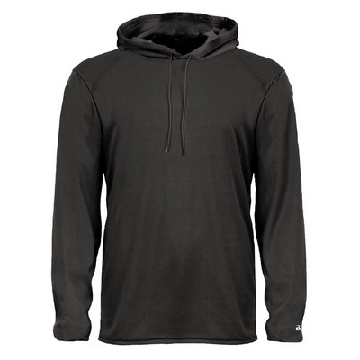 Badger Sport Unisex B-Core Long-Sleeve Performance Hooded T-Shirt