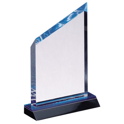 Sapphire Newberry Wedge Acrylic Award 7"H