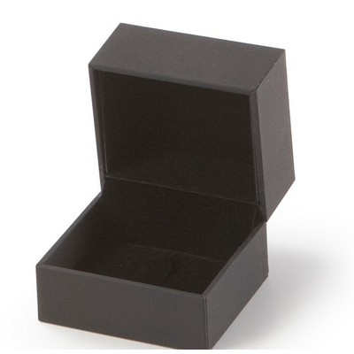 Textured Leatherette Ring Clip Box