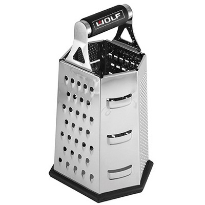 5.5" 6-Sided Box Grater w/Ergo Handle