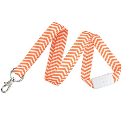 Zig-Zag Breakaway Lanyard (Orange)