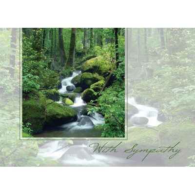 By The Stream Sympathy Cards