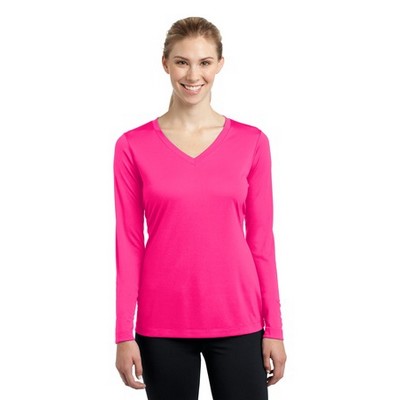 Sport-Tek® Ladies' Long Sleeve PosiCharge® Competitor™ V-Neck Tee