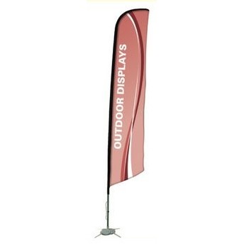 Feather Flags Angled (Medium, Double Sided)