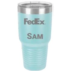 Polar Camel 30 Oz. Teal Ring Neck Vacuum Insulated Tumbler w/Clear Lid