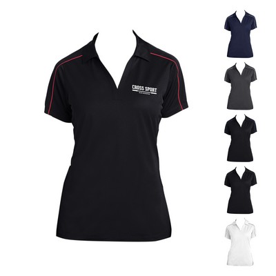 Sport-Tek® Ladies' Micropique Sport-Wick® Piped Polo