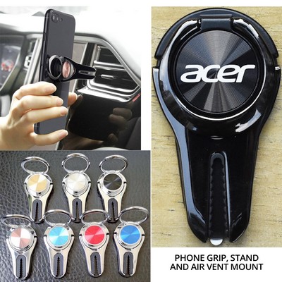 3 in 1 Phone Stand, Grip & Car Air Vent Mount