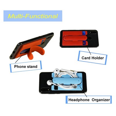 Silicone Phone Wallet w/ Stand