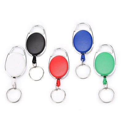 Retractable Badge Holder Carabiners Reels Key Holders