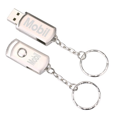 Metal USB Flash Drive w/Keychain (Shorter Prod Time)