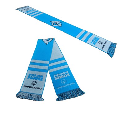 Winter Sport Fans Cheering /Football Team Soccer Woven Scarf