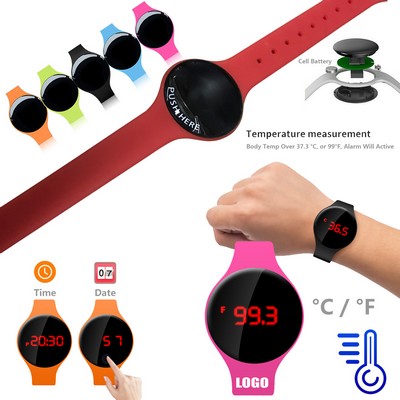 Wrist Thermometer w/Bracelet Watch