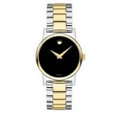 Movado Women's Classic Two-Tone Stainless Steel Black Quartz