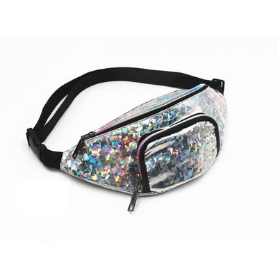 Holographic Fanny Pack (11"x 4.5"x 2.5")