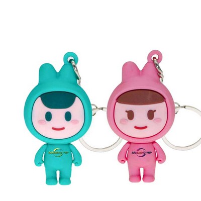 Soft 3D PVC Keychain Travel Souvenir Gift