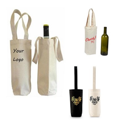 Canvas Wine Carrying Bags with Handles Bottle Gift Totes Bag