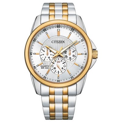 Citizen® Men's Quartz Stainless Steel Bracelet Watch w/Silver-Tone Dial