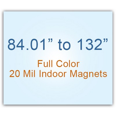 84.01 to 132 Square Inches Indoor Magnets - 20 Mil