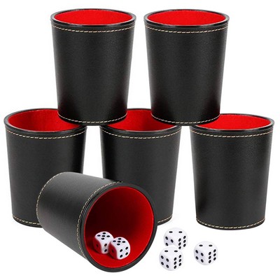 Leather Dice Cup Set