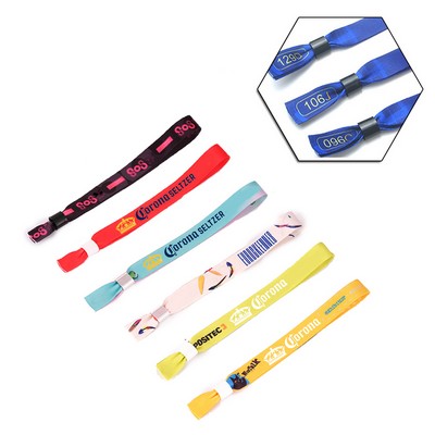 Full Color Custom Polyester Exhibition Wristbands