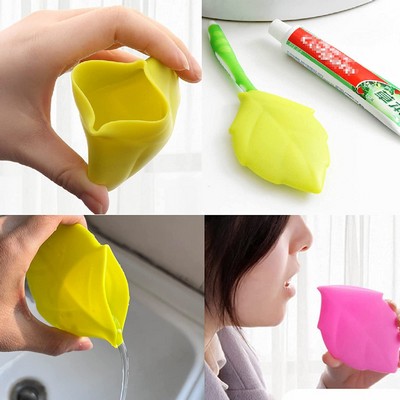 Silicone Leaf Shaped Folding Collapsible Travel Cup