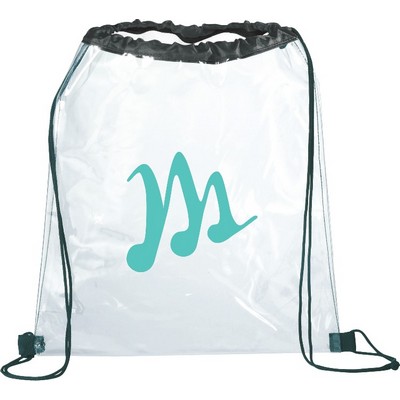 Rally Clear Drawstring Bag