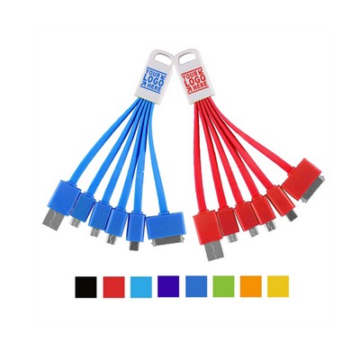 5-in-1 Multifunctional Noodle USB Charging/Data Transfer Phone Cable