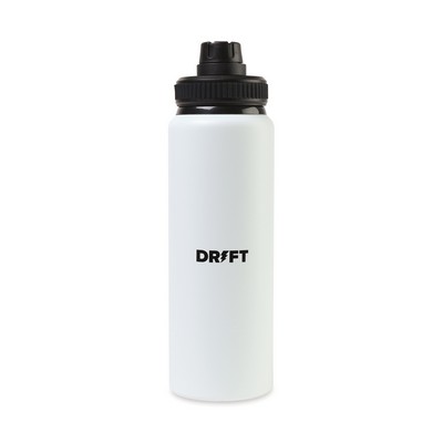 Jett Aluminum Chug Lid Hydration Bottle - 32 Oz. - White