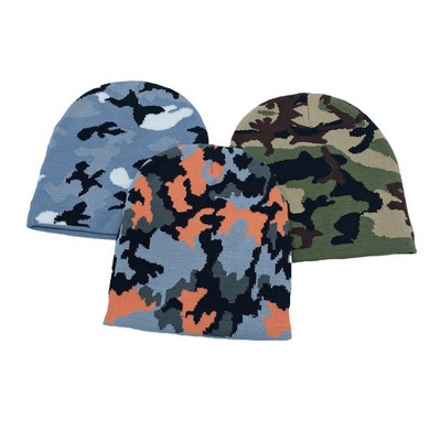 Camouflage Men Knit Beanie