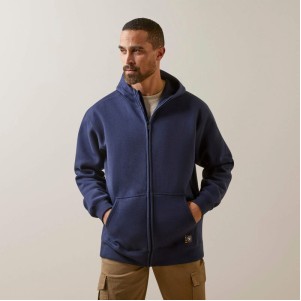 Rebar® Workman Born-For-This Navy Full Zip Hoodie