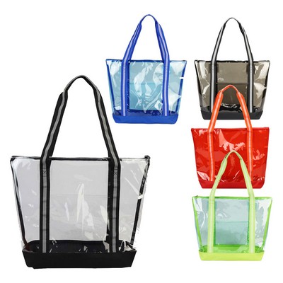 Clear Tote With Zipper