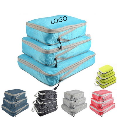 3 Pcs Compression Packing Cubes Bags Set