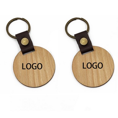 Wooden Key Chain Tag