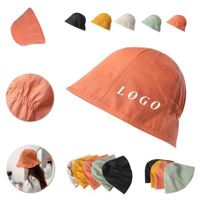 Solid Elastic Bucket Hat