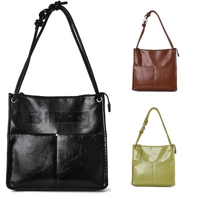 Ladies Large Capacity PU Tote Bags