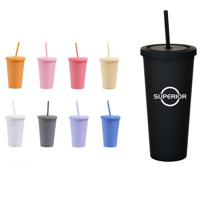 Double Wall Matte Plastic Tumblers