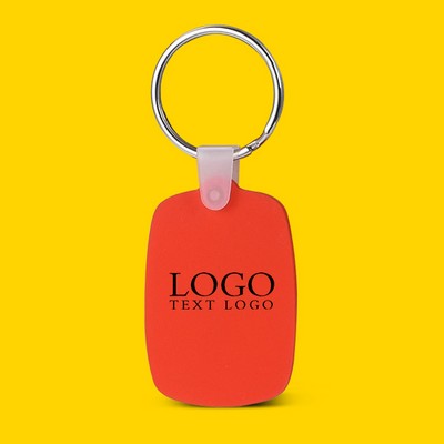 Oval Shaped Silicone Keychain