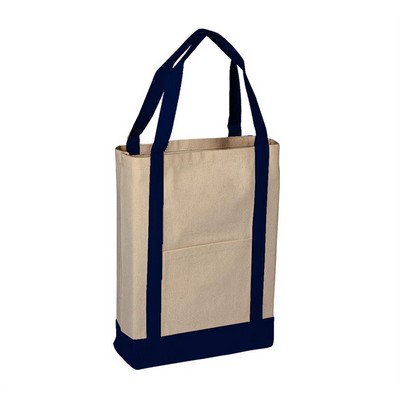 Two Tone Canvas Deluxe Tote