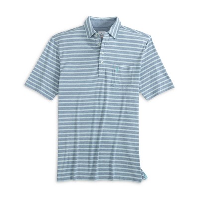 Johnnie-O® Men's "Matthis" 4-Button Striped Jersey Polo