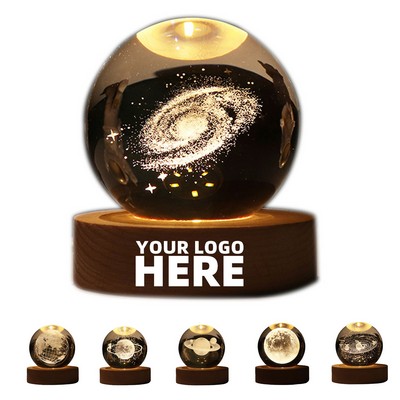 3D Solar System Crystal Ball