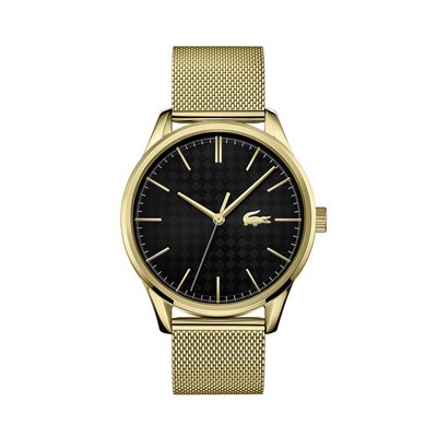 Lacoste™ Vienna Men's Ionic Thin Gold Plated Watch w/Mesh Bracelet