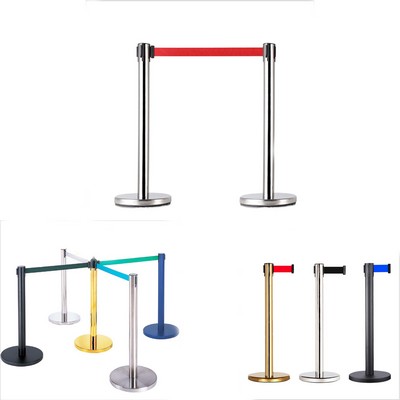 Compact Retractable Belt Barrier Stanchion